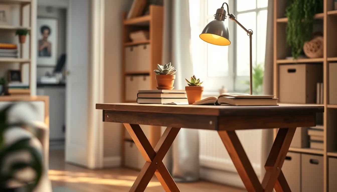 접이식 책상 활용 예시